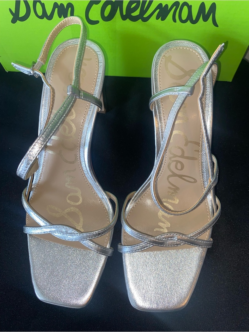 Sam Edelman “Elyssa” Strappy Block Heel Sandals Sz 7.5